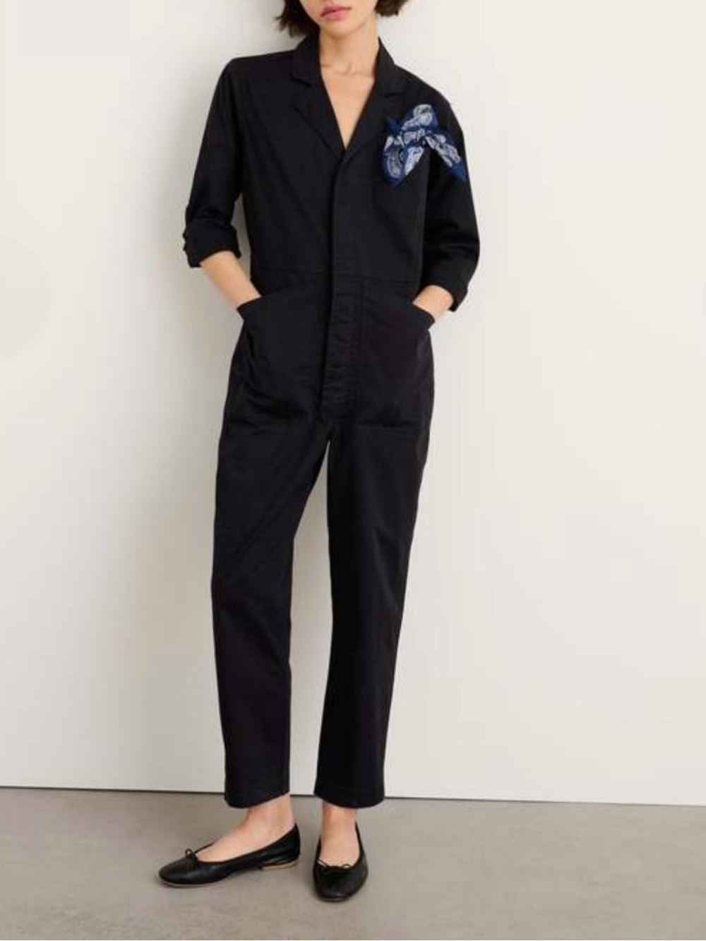Alex Mill Standard Cotton Jumpsuit in Black